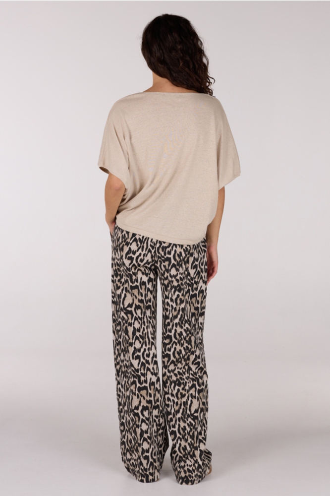 NANOUK SS25 SHIRT LJ 384 V NECK 000130 SAND