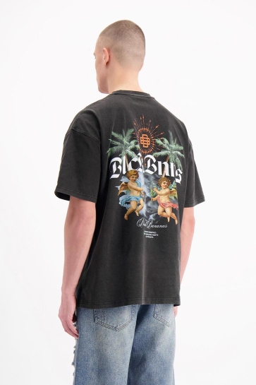 Black Bananas T-shirt HEAVEN T SHIRT 1 125 3 31 BLACK