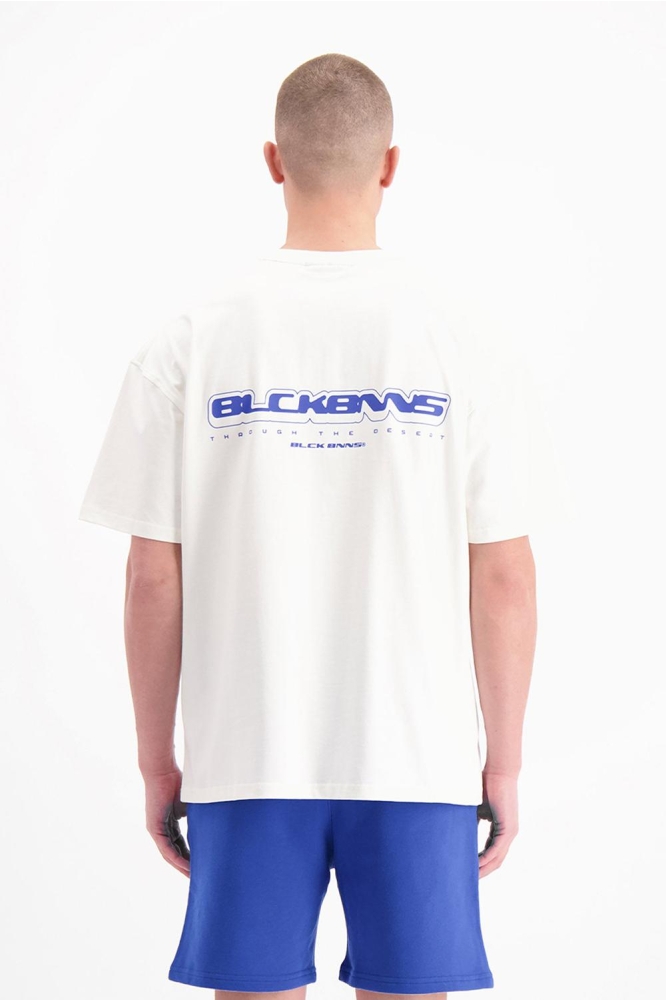 Black Bananas witte heren t-shirt | Model achteraanzicht