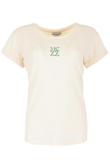 Maicazz T-shirt ONORA T SHIRT SP25 75 026 COCONUT AQUATIC