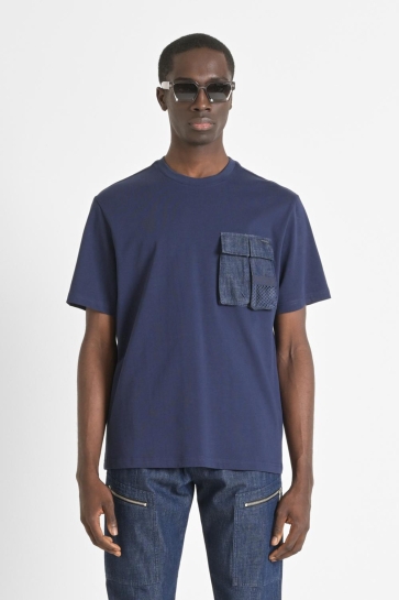 Antony Morato T-shirt KNITWEAR MMKS02462 FA100239 7132 Blue Navy