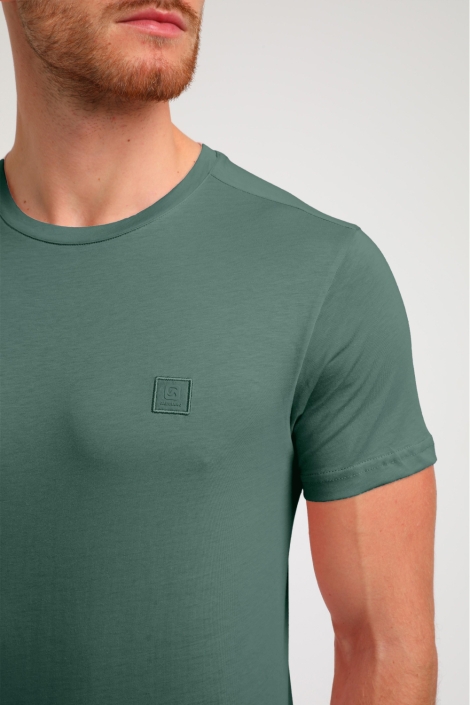 Gabbiano blauwe heren t-shirt | Close up