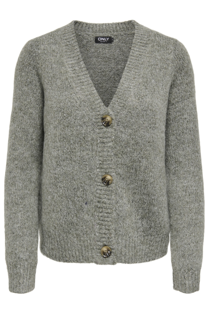 Only groene dames vest | Vooraanzicht