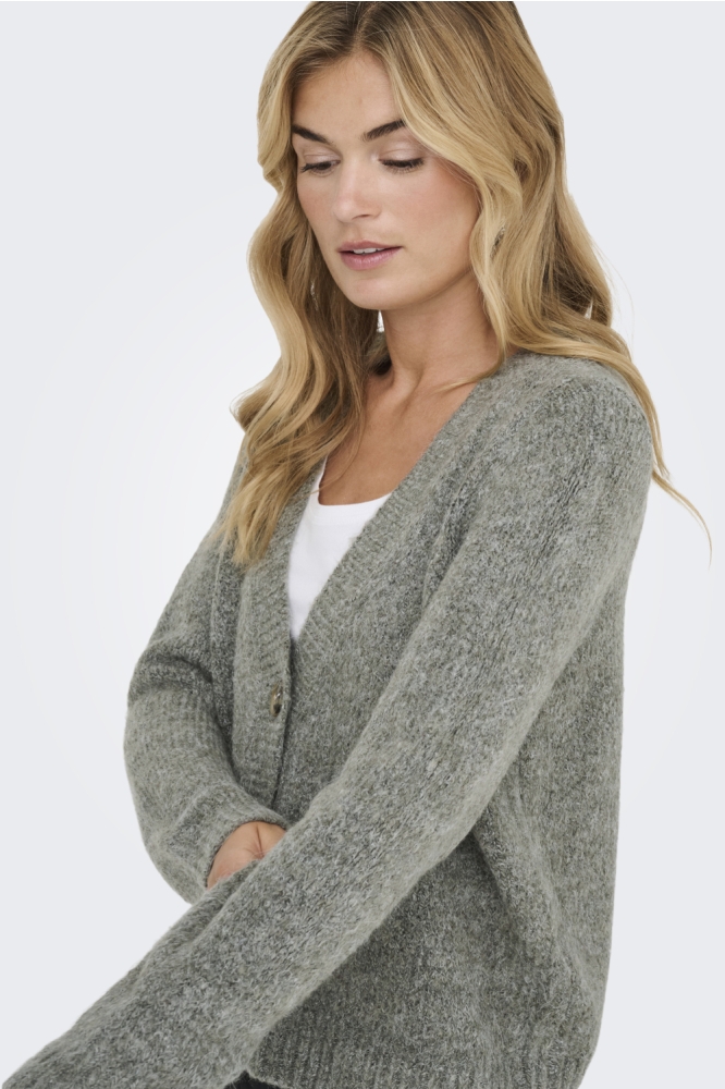 Only groene dames vest | Close up