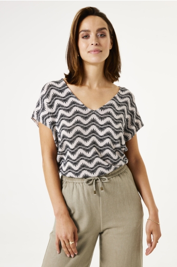 Garcia T-shirt T SHIRT MET PRINT D50009 2389 Soft Kit