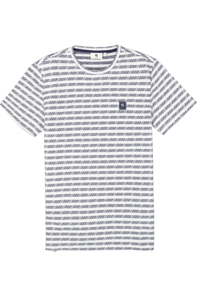Garcia blauwe heren t-shirt | Vooraanzicht