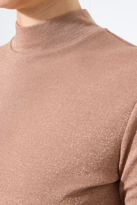 Garcia roze dames t-shirt | Close up