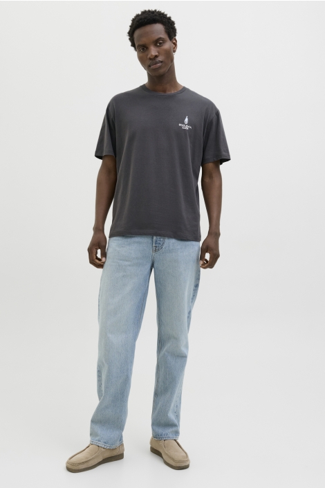 Jack & Jones grijze heren t-shirt | Model