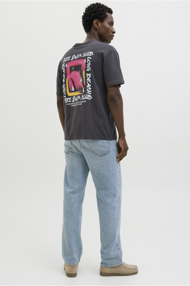 Jack & Jones grijze heren t-shirt | Model