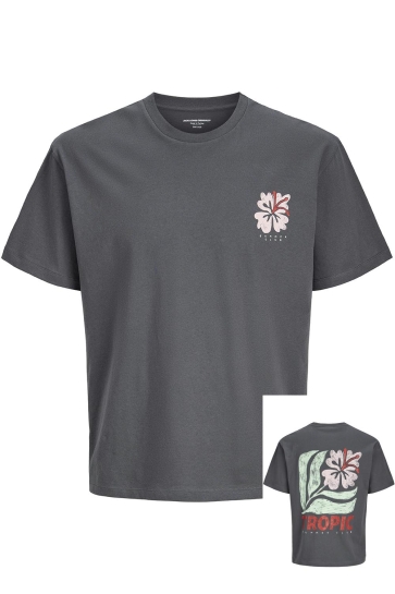 Jack & Jones T-shirt JORTROPIC SUMMER TEE SS STYD SS25 12291131 DARK SHADOW