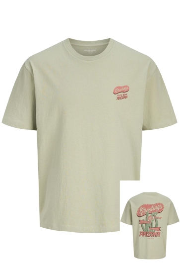 Jack & Jones T-shirt JORGREETINGS TEE SS STYD SS25 12291121 DESERT SAGE