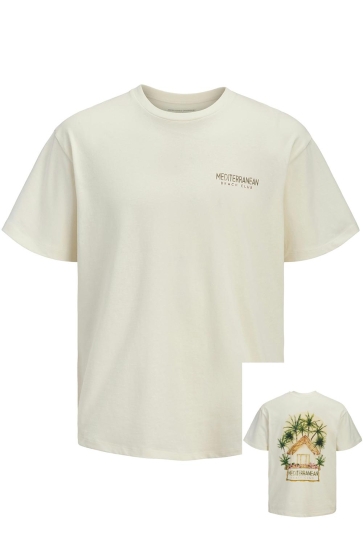 Jack & Jones T-shirt JORBEACHCLUB SS C.N STYD SS25 12293620 EGRET