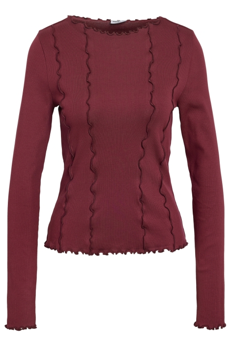 Noisy may bordeaux dames t-shirt | Vooraanzicht
