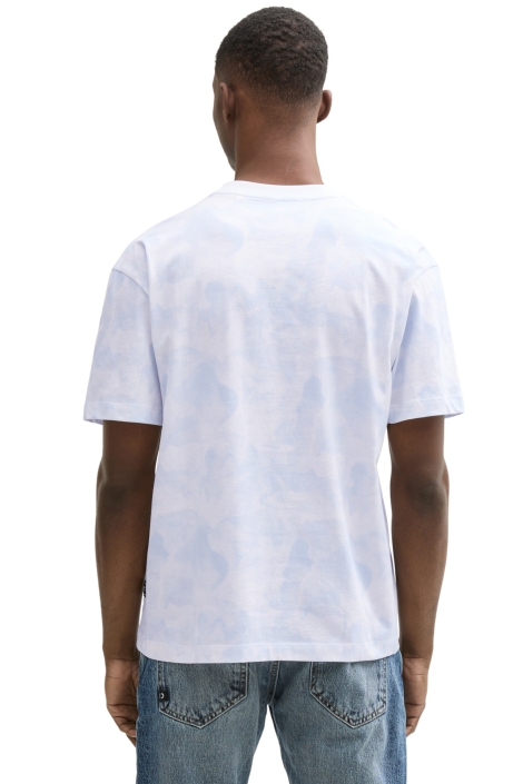 Tom Tailor blauwe heren t-shirt | Model achteraanzicht