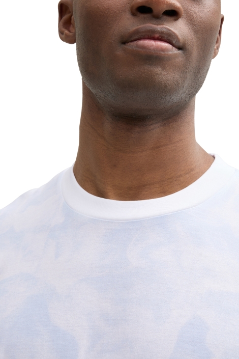 Tom Tailor blauwe heren t-shirt | Close up