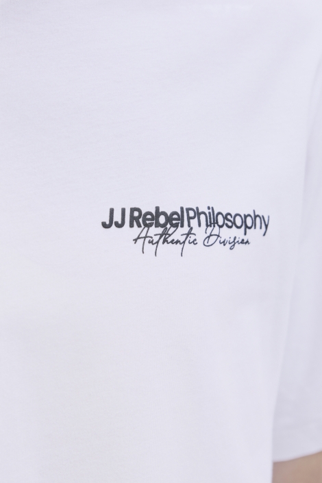 JJ Rebel witte heren t-shirt | Unique Selling Point