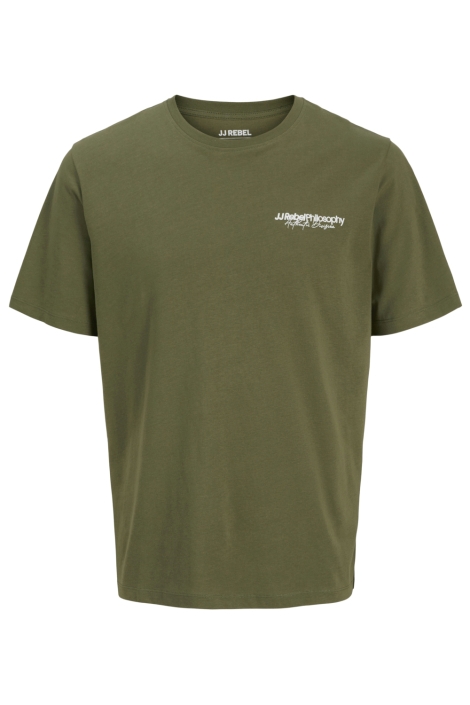 JJ Rebel groene heren t-shirt | Vooraanzicht