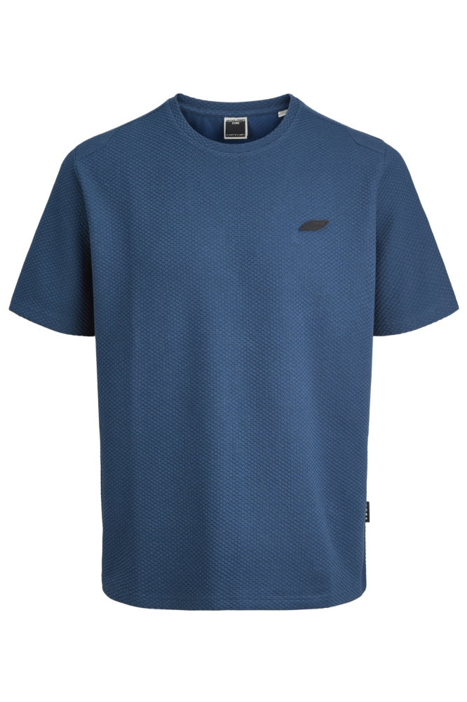 Jack & Jones blauwe heren t-shirt | Vooraanzicht
