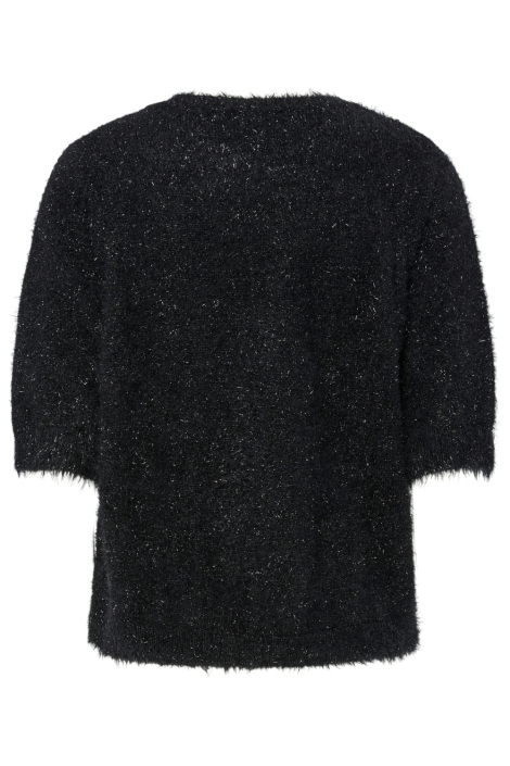 Pieces zwarte dames t-shirt | Achteraanzicht