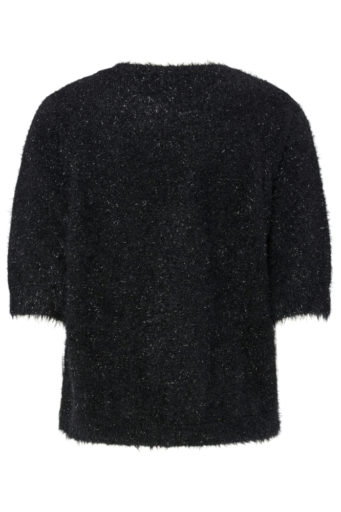 Pieces zwarte dames t-shirt | Achteraanzicht