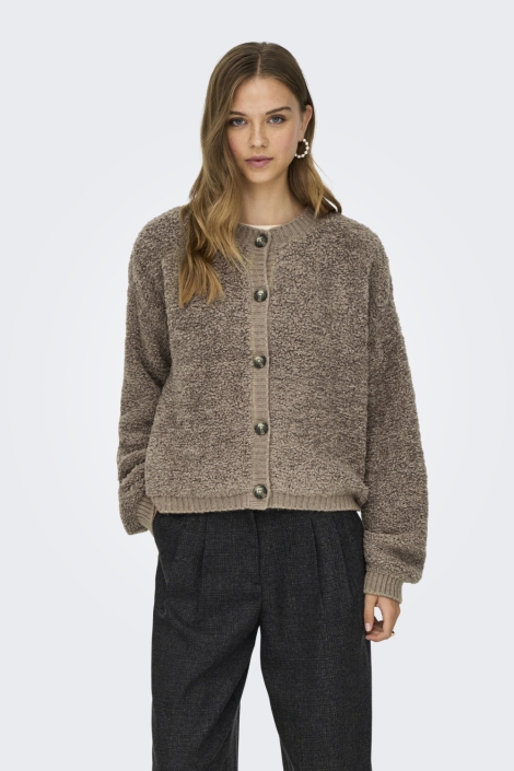 Jacqueline de Yong zand dames vest | Model vooraanzicht