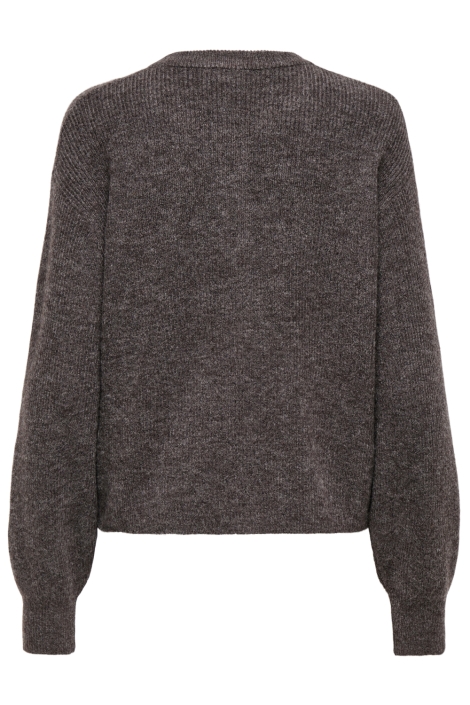 Jacqueline de Yong bruine dames vest | Achteraanzicht