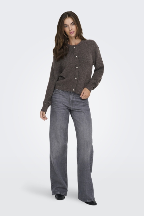 Jacqueline de Yong bruine dames vest | Model