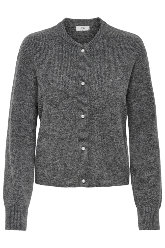 Jacqueline de Yong grijze dames vest | Vooraanzicht