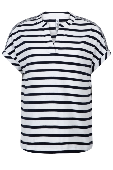 Zoso T-shirt MARIT 252 0016-0008 white/navy