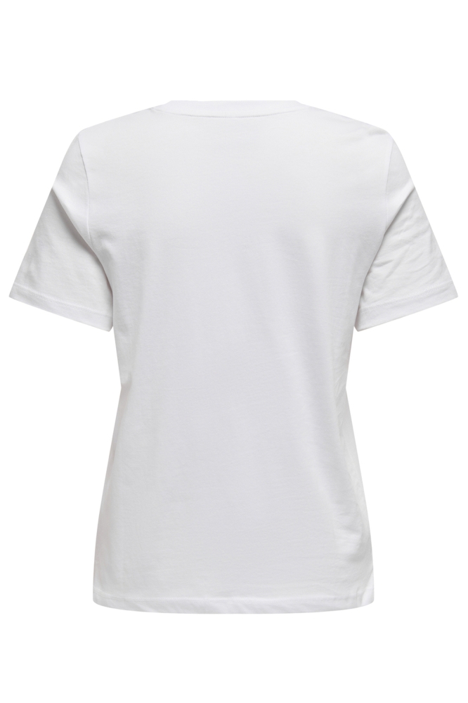 Only witte dames t-shirt | Achteraanzicht