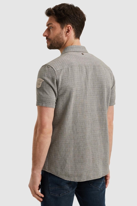 PME legend short sleeve shirt linen dobby