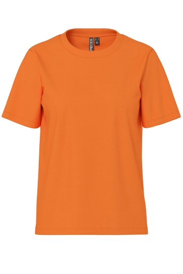 Pieces T-shirt PCRIA SS SOLID TEE JRS NOOS BC 17140802 MANDARIN ORANGE