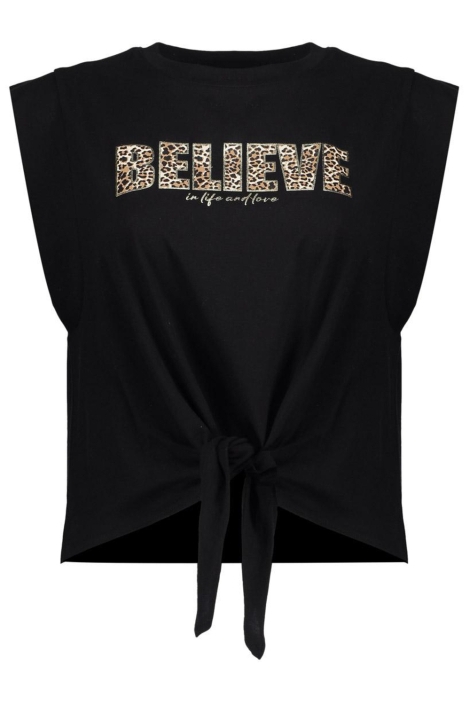 Geisha zwarte dames t-shirt | Vooraanzicht