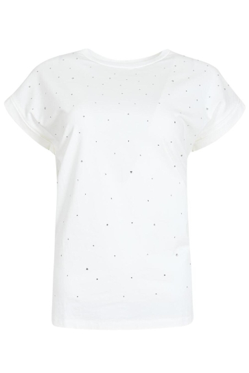 Maicazz T-shirt NANA T SHIRT SU25 75 349 OFF WHITE SILVER
