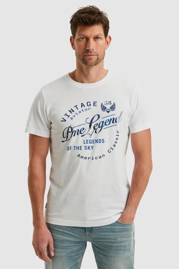 PME legend T-shirt T SHIRT MET ARTWORK PTSS2504596 7003 BRIGHT WHITE