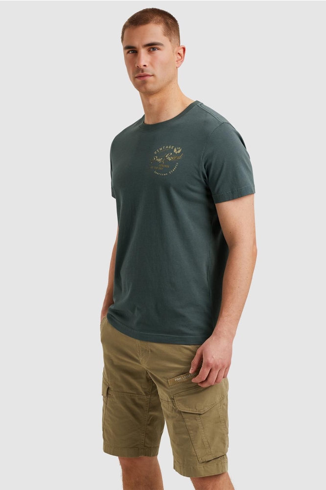 PME legend grijze heren t-shirt | Model zijaanzicht