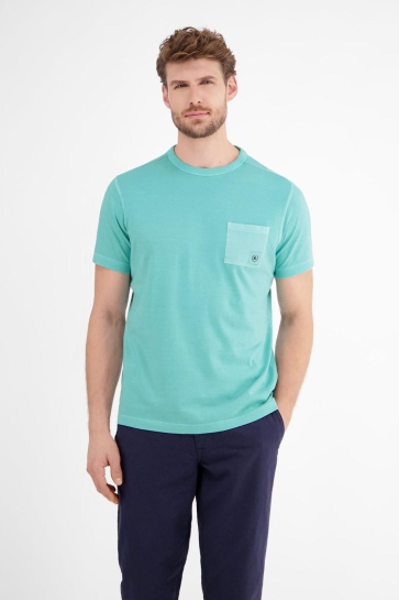 Lerros T-shirt T SHIRT MET BORSTZAK 2543036 456 COASTAL BLUE