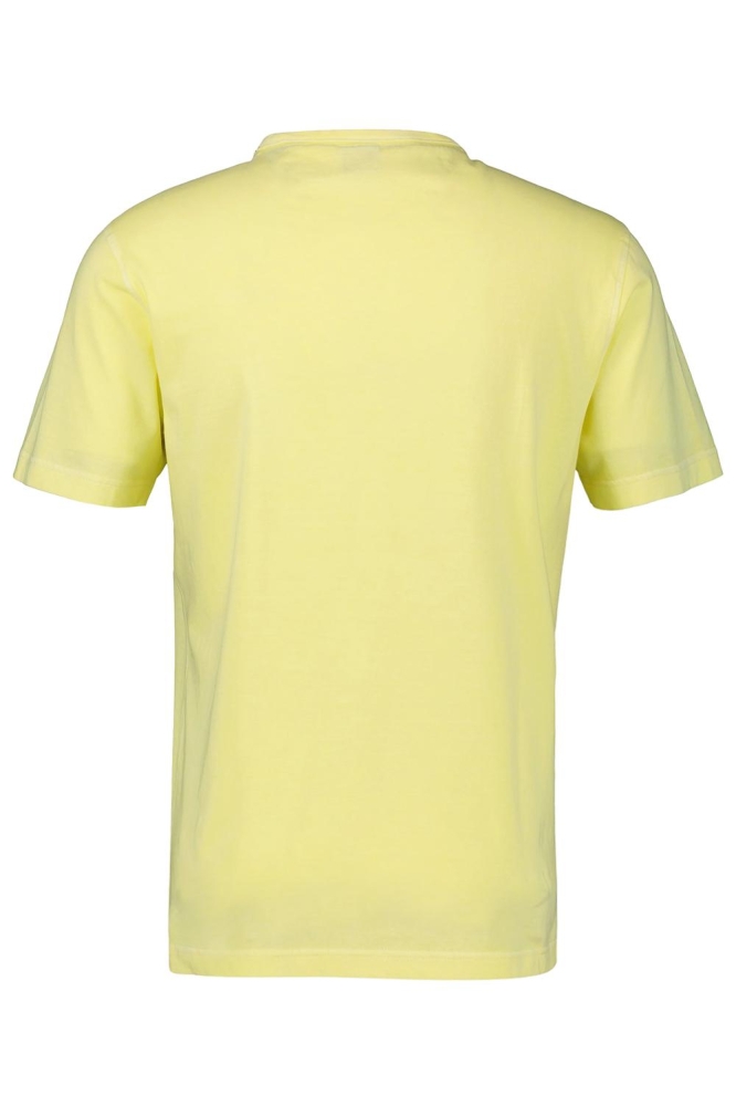 Lerros gele heren t-shirt | Achteraanzicht