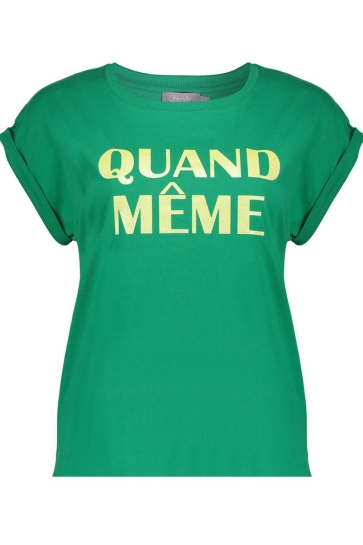 Geisha T-shirt T SHIRT QUAND MEME 52404 41 GREEN