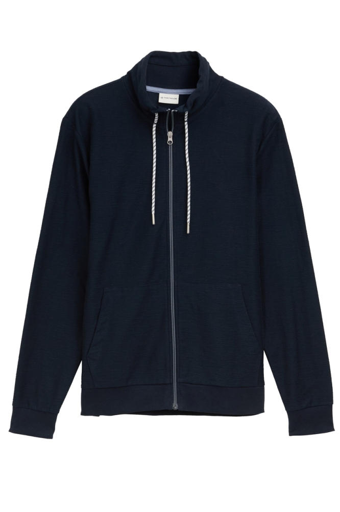 Tom Tailor blauwe heren vest | Vooraanzicht