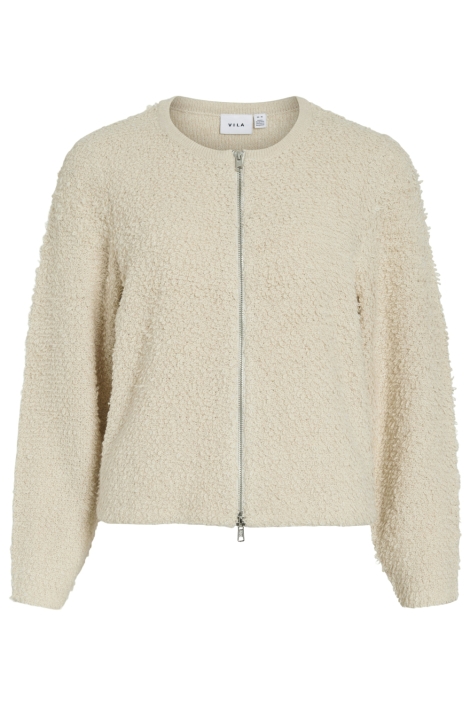 Vila beige dames vest | Vooraanzicht