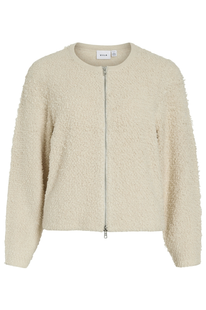 Vila beige dames vest | Vooraanzicht