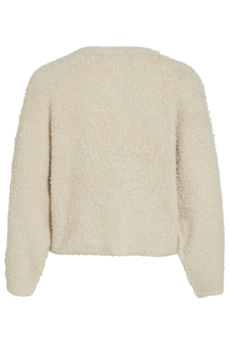 Vila beige dames vest | Achteraanzicht