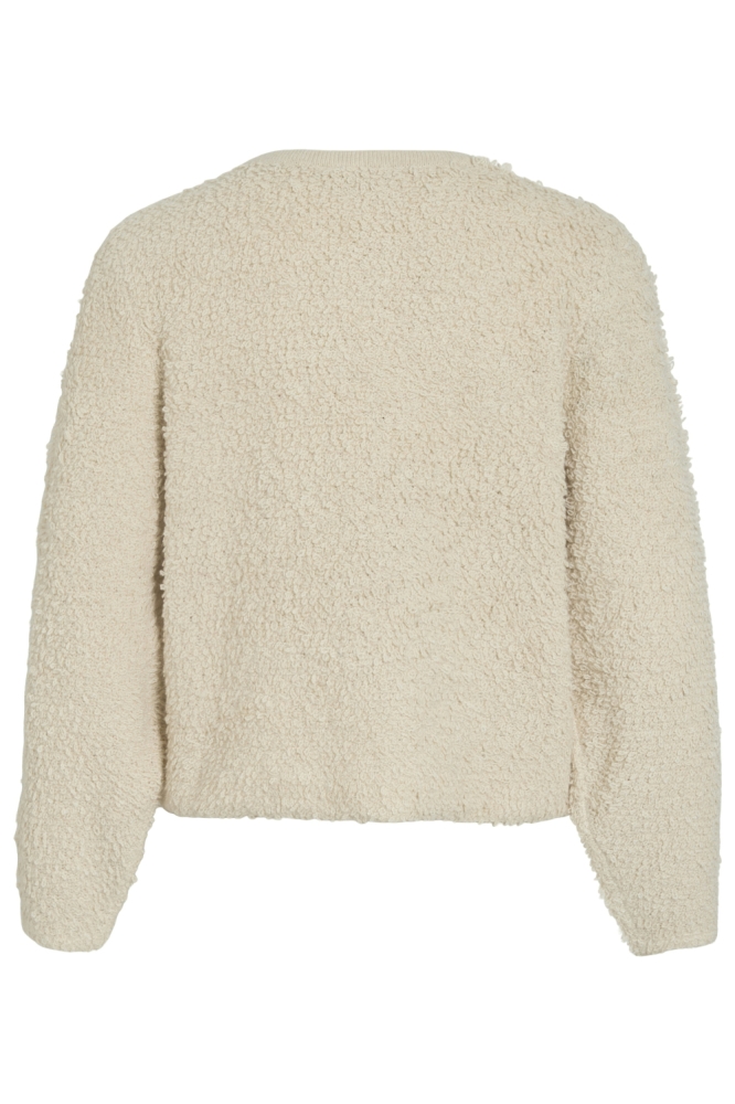 Vila beige dames vest | Achteraanzicht