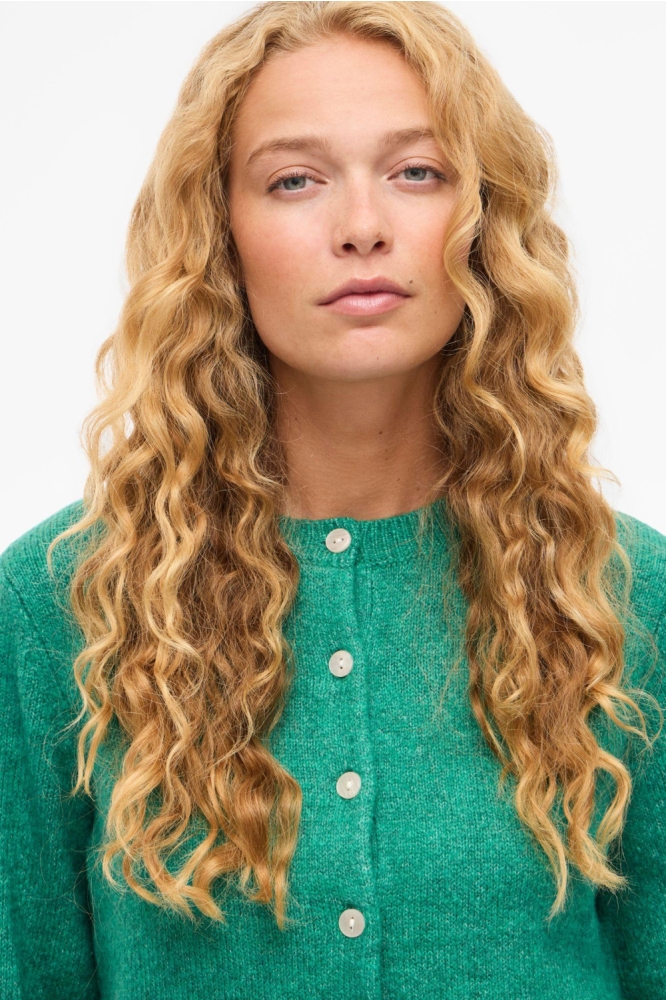 Vila groene dames vest | Close up