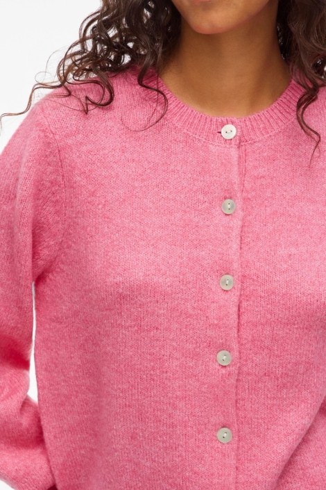 Vila roze dames vest | Close up