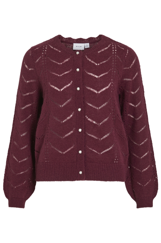 Vila bordeaux dames vest | Vooraanzicht
