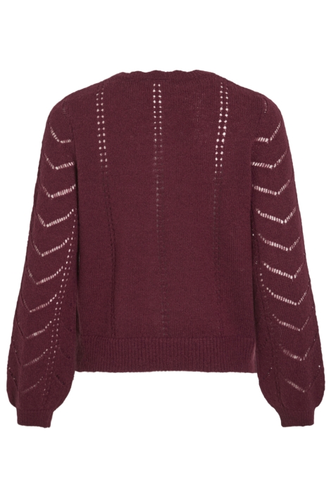Vila bordeaux dames vest | Achteraanzicht