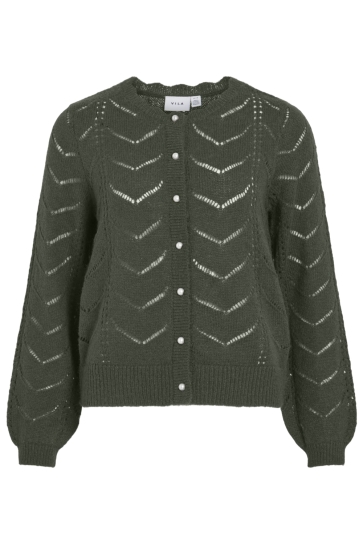Vila VITULI O-NECK L/S DETAIL KNIT CARDI 14108959 Deep Depths