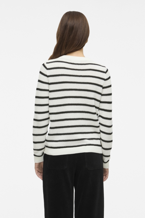 Vila witte dames vest | Model achteraanzicht